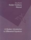 Cover: Student Solutions Manual to Accompany a Modern Introduction to Differential Equations - Houghton Mifflin