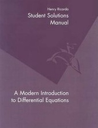 Enlarge image Cover: Student Solutions Manual to Accompany a Modern Introduction to Differential Equations - Houghton Mifflin