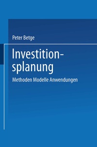 Abbildung von: Investitionsplanung - Springer Gabler