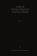 Cover: Rechtslehre des Versicherungswesens - Springer Gabler