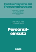 Cover: Personaleinsatz - Springer Gabler