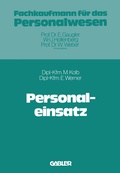 Cover: Personaleinsatz - Springer Gabler
