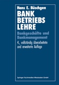 Cover: Bankbetriebslehre - Springer Gabler