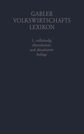 Cover: Gabler Volkswirtschafts Lexikon - Springer Gabler