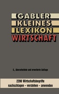 Cover: Gabler kleines Lexikon Wirtschaft - Springer Gabler