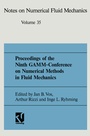 Cover: Proceedings of the Ninth GAMM-Conference on Numerical Methods in Fluid Mechanics - Vieweg+Teubner Verlag