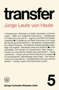 Cover: Junge Leute von Heute - VS Verlag f&uuml;r Sozialwissenschaften