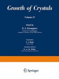 Abbildung von: Growth of Crystals: Volume 13 - Plenum Publishing Corporation