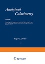 Cover: Analytical Calorimetry - Springer