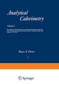 Cover: Analytical Calorimetry - Springer