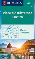 Cover: KOMPASS Wanderkarte 116 Vierwaldst&auml;tter See, Luzern 1:40.000 - KOMPASS-Karten