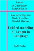 Cover: Studies in Quantitative Linguistics 16 - RAM-Verlag