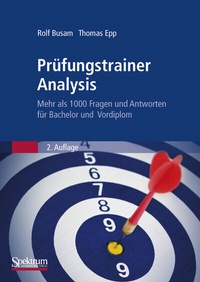 Enlarge image Cover: Prüfungstrainer Analysis - Springer Spektrum
