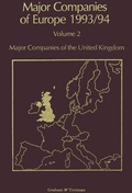 Cover: Major Companies of Europe 1993/94 - Springer