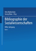 Cover: Bibliographie der Sozialwissenschaften - Springer
