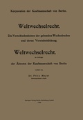 Cover: Weltwechselrecht - Springer