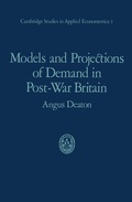 Cover: Models and Projections of Demand in Post-War Britain - Chapman and Hall