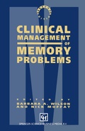 Cover: Clinical Management of Memory Problems - Nelson Thornes Ltd
