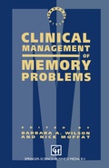 Cover: Clinical Management of Memory Problems - Springer