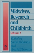 Cover: Midwives, Research and Childbirth - Springer