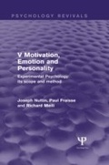 Cover: Experimental Psychology Its Scope and Method: Volume V (Psychology Revivals) - Psychology Press Ltd