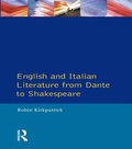 Cover: English and Italian Literature From Dante to Shakespeare - Routledge