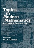 Cover: Topics in Modern Mathematics - Plenum Publishing Corporation