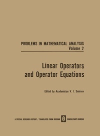 Enlarge image Cover: Linear Operators and Operator Equations - Springer