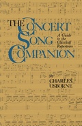 Cover: The Concert Song Companion - Springer