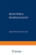 Cover: Behavioral Pharmacology - Springer
