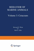 Cover: Behavior of Marine Animals - Springer
