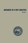 Cover: Advances in X-Ray Analysis - Springer