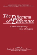 Cover: The Dilemma of Difference - Springer