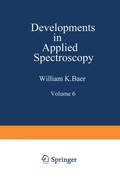 Cover: Developments in Applied Spectroscopy - Springer