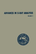 Cover: Advances in X-Ray Analysis - Springer