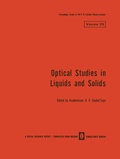 Cover: Optical Studies in Liquids and Solids - Springer