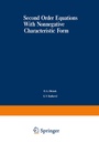 Cover: Second-Order Equations With Nonnegative Characteristic Form - Springer