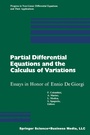 Cover: Partial Differential Equations and the Calculus of Variations - Birkhauser Boston Inc