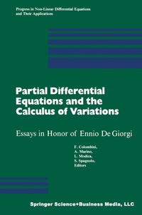 Abbildung von: Partial Differential Equations and the Calculus of Variations - Birkhauser Boston Inc
