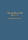 Cover: Rapidly Quenched Metals - Springer