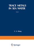 Cover: Trace Metals in Sea Water - Springer
