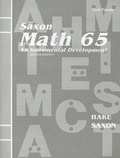 Cover: Math 65 - Saxon Publishers