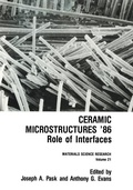 Cover: Ceramic Microstructures '86 - Springer