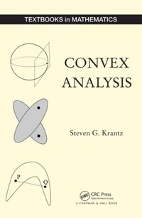 Enlarge image Cover: Convex Analysis - Chapman & Hall/CRC