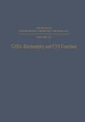 Cover: GABA-Biochemistry and CNS Functions - Springer