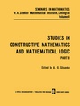 Cover: Studies in Constructive Mathematics and Mathematical Logic Part 2 - Springer