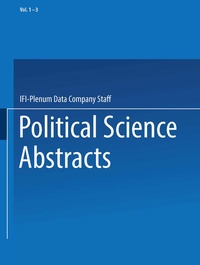 Enlarge image Cover: Political Science Abstracts - Springer