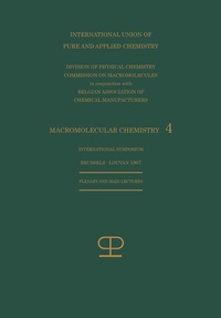 Abbildung von: La Chimie Macromoléculaire-4 / Macromolecular Chemistry-4 - Springer