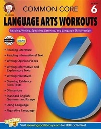 Enlarge image Cover: Common Core Language Arts Workouts, Grade 6 - Mark Twain Media