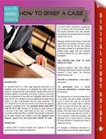 Cover: How To Brief A Case (Speedy Study Guides) - Dot EDU